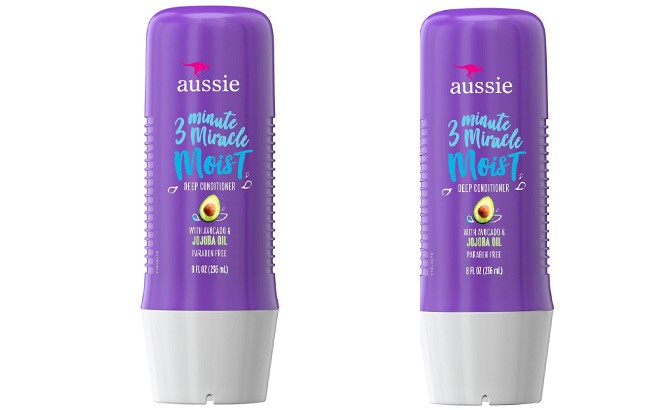 Aussie 3 Minute Miracle Conditioners on a White Background