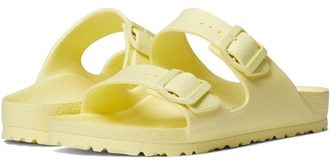 One Pair Birkenstock Arizona EVA Sandals on a White Background