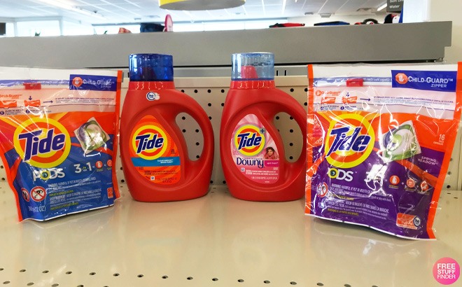 Tide Products on a Shelf