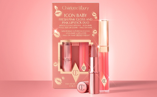 Charlotte Tilbury Gloss and Lipstick Duo New