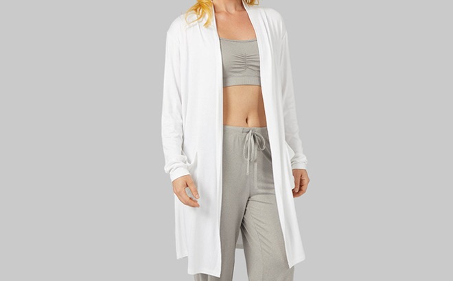 32 Degrees Womens Cardigan in white 