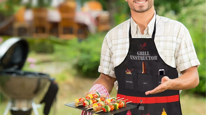 Hammer Axe Grill Instructor Apron with Built in Bottle Opener