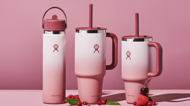 Hydro Flask Travel Tumbler Bayberry Ombre