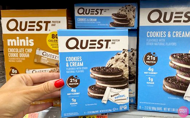 Quest Protein Bars Cookies Cream